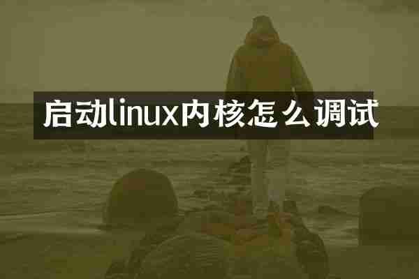 启动linux内核怎么调试