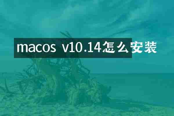 macos v10.14怎么安装