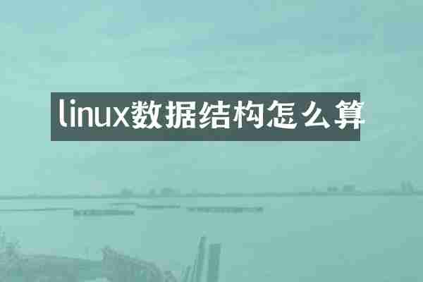 linux数据结构怎么算